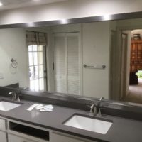 Large Highline slim framed mirror