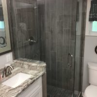 Neo Angle shower with Header