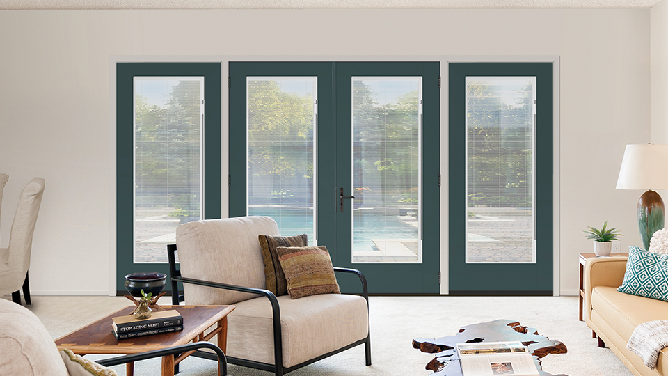 Patio Doors with Blinds